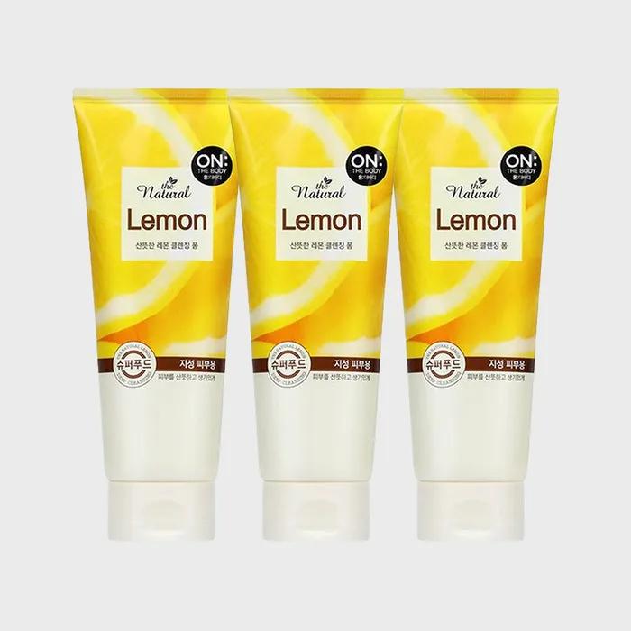 ON THE BODY _On the Body The Natural Lemon Cleansing Foam 200g X 3