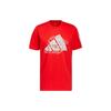 Rose Dynasty Large Front Logo Print Crew Neck T-Shirt Men Tops Red IC8106