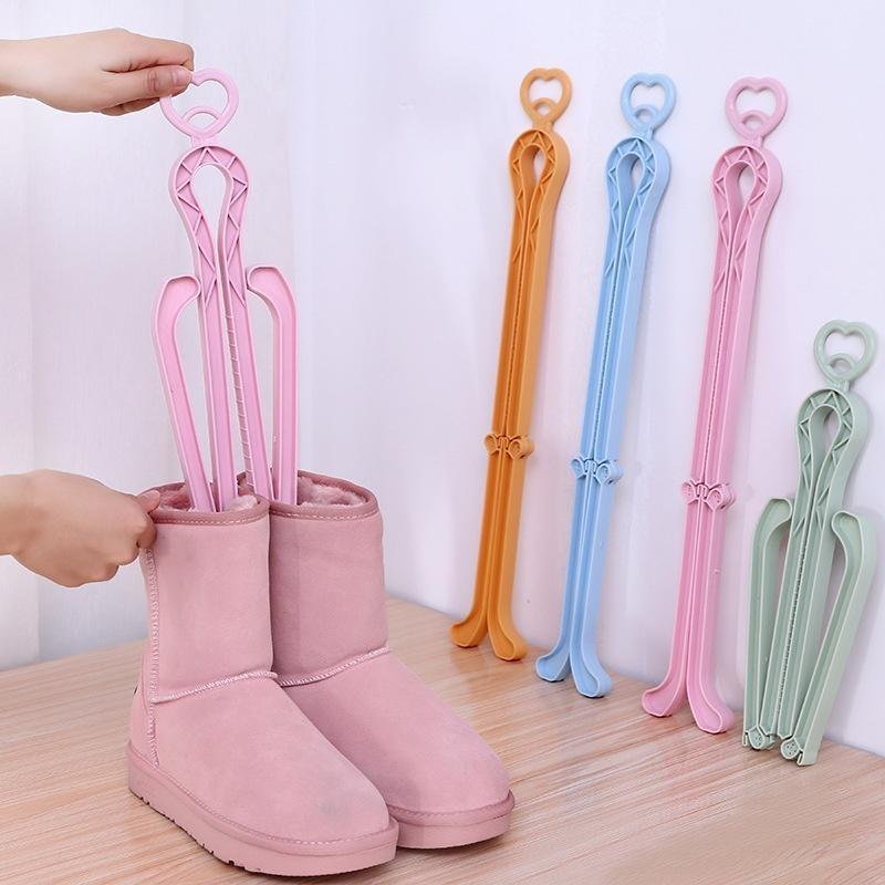 NEW Adjustable Length Retractable Medium Boots Support Frame Tree Table Salable Hanger Rack Shelf Shoe Boots Long Stays