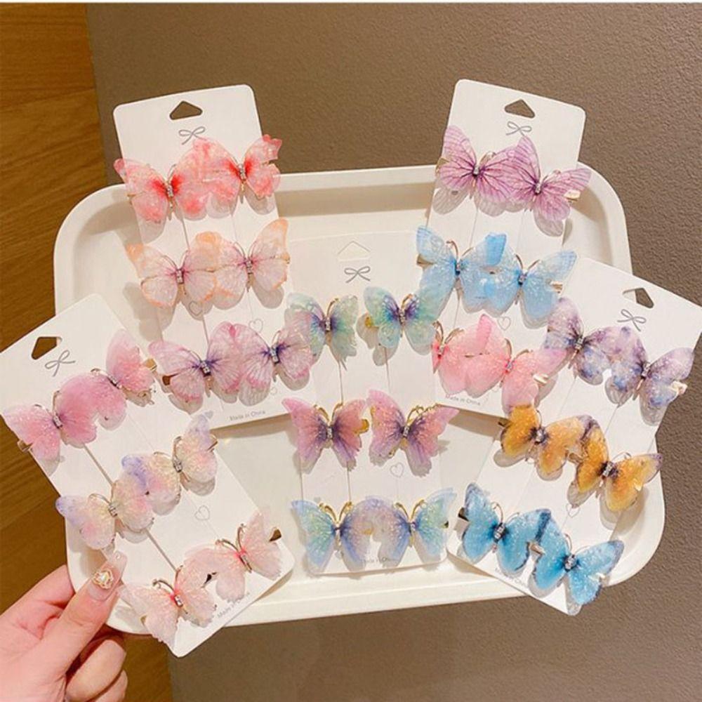 Headwear Hair Accessories Cute Barrette Rainbow Hairpin Butterfly Hairpin Duckbill Clip Hair Clips
