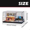 1/64 Diecast Car Display Case Japanese Street Diorama with LED Wheels
