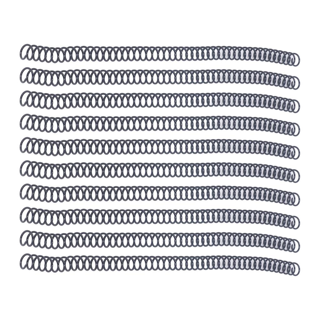 100Pcs Spiral Binding Coils Plastic Dia 9.5mm 3 8in 48 Teeth 4:1 Ratio 75 Sheet Capacity for A4 Paper Black