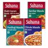Suhana Sambar Masala, Pavbhaji Masala, Chhole Masala, Shahi Garam Masala - Combo of 4