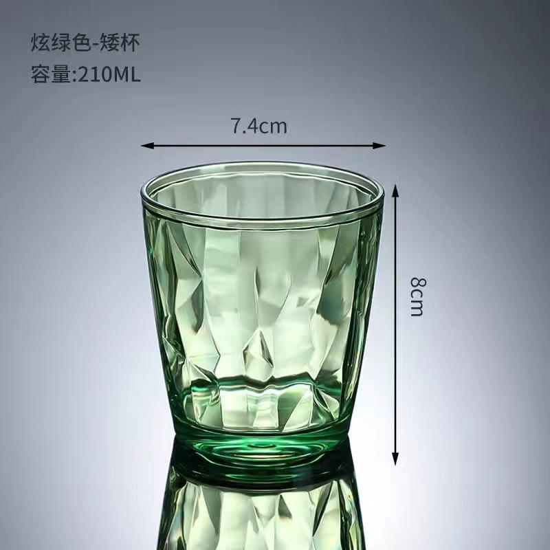 Plastic Wine Glasses Unbreakable Acrylic Drinking Glass Reusable Beer Cup Buffet Cups Juice Glasses for Home Wedding Party