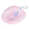 Sitz Bath Universal Squat Free Toilet Bath Seat with Flusher for Postpartum Care Hemorrhoids Pink