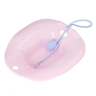 Сиденье для унитаза Sitz Bath Universal Squat Free со смывом для ухода после родов при геморрое, розовое