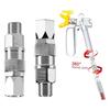 Pack Of 2 Stainless Steel 360Degree Rotating Swivel Joints For Airless Paint Sprayers 1/4Inch Spray Gun Hose Connectors