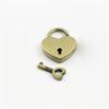 Wedding Diary Book Suitcase Vintage Antique Style Mini Padlocks Key Lock Heart Shape Padlock