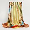 90 * 90cm New Silk Scarf Women'S Spring And Summer Decorative Scarf Sunscreen Travel Shawl Autumn And Winter Scarf Thin Edition