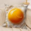 Funny Food Fried Egg Cushion Cover Short plush Doublesided Print Square Throw Pillow Covers Sofa Home Cushion Decor