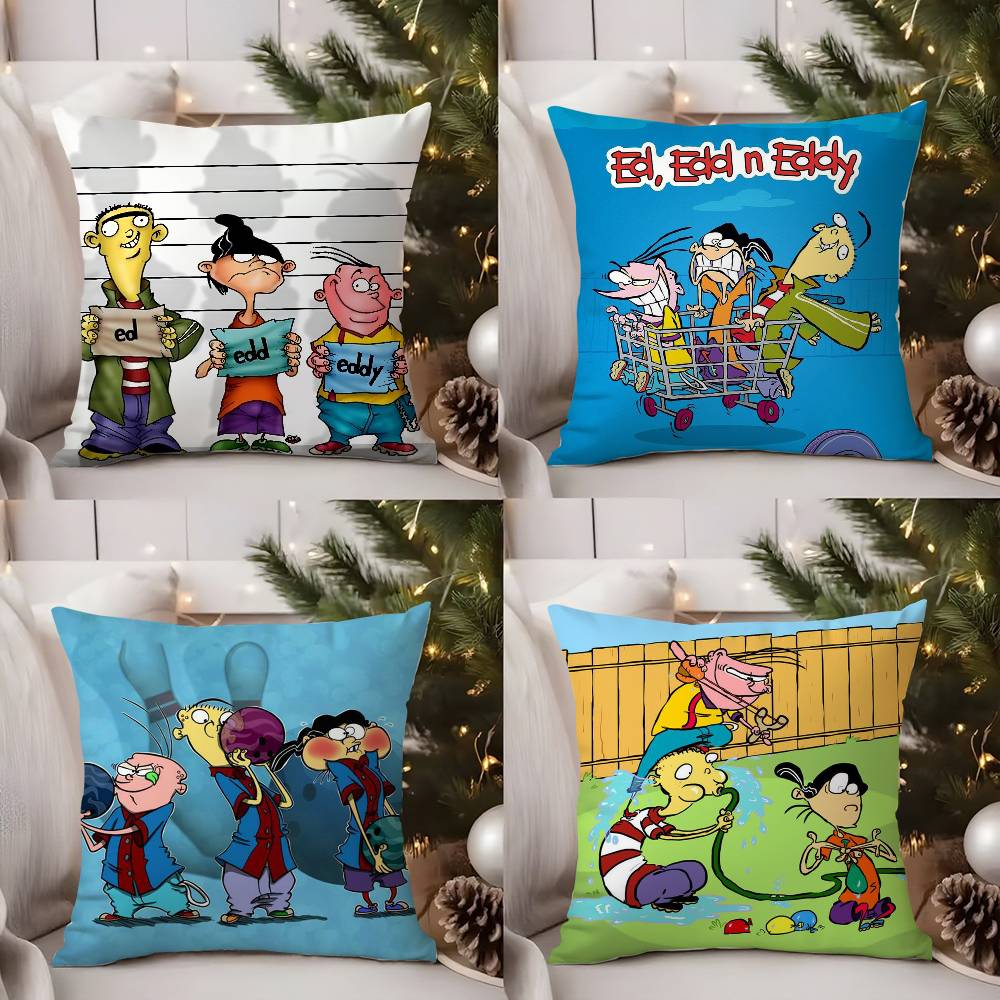 Наволочка E-Ed Edd N Eddy для дома, общежития, спинки стула, короткий плюш, двусторонняя печать, подушка для офисного сна