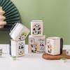 Креативная керамическая кружка Маджонг с пандой Принеси богатство Удачи Подарок для шахматной и карточной комнаты Кофейная чашка Персонализированная домашняя чашка для завтрака и молока