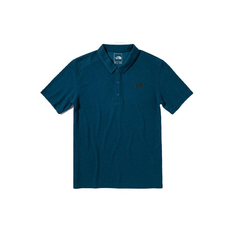 THE NORTH FACE Polo Shirts Men's Blue Polo Collar Moderate Straight Fit NF0A5B1P-BH7