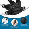 BBTO 4 Pieces Black Primer Bulb Rubber Fuel Pump Transfer Vacuum Fuel Primer Bulb Marine Gas Siphon Hand Pump Outboard Line For Petrol Marine Boat