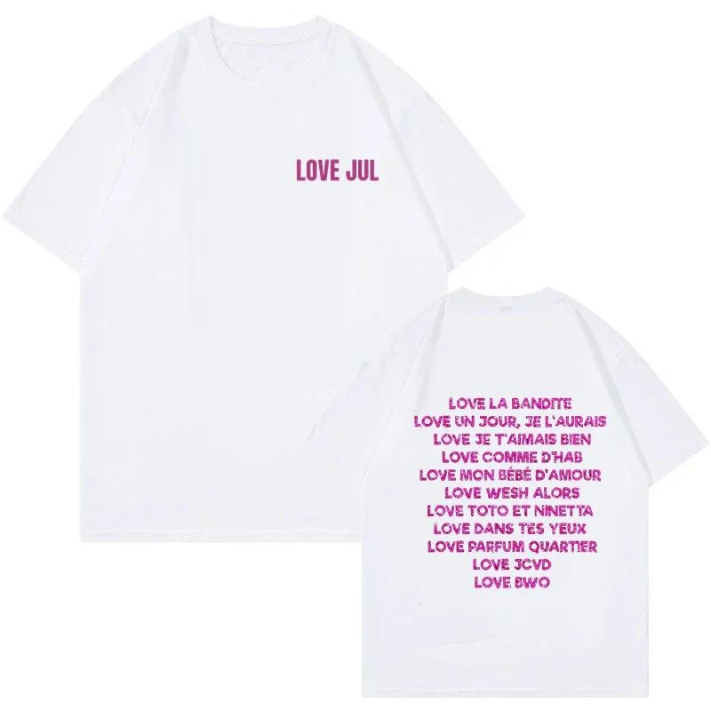 Rapper Jul Graphic Vintage Tshirt Unisex Women Fashion Hiphop T Shirt Funny Summer Short Sleeve Tshirts Aesthetic Streetwear