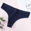 Женское простое удобное нижнее белье-стринги, женские трусики-стринги с низкой талией в вертикальную полоску из хлопка