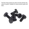 PATIKIL Guitar Tremolo Bridge Fine Tuning Screws, Black, Bass Guitar Parts Accessories, Set of 6