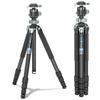 WEYLLAN Carbon Fiber Lightweight and Telescopic 25kg Load Reversible Center Flexible 179cm Telescopic Compatible with Digital and Smartphones Tripod,
