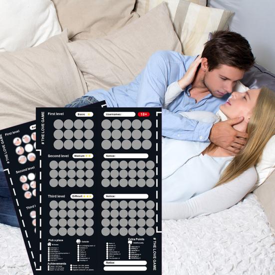 Скретч-постер ко Дню святого Валентина для пар 100 позиций для свиданий Приключения перед сном Идеи для свиданий Плакат на годовщину