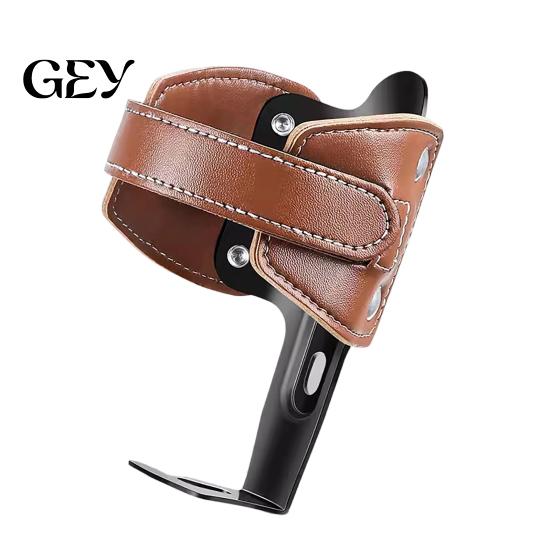 Faux Leather Bottle Holder Bicycle Water Holder, Vintage Motorcycle Cup Bracket Handcrafted Cage Drink Mount, Cycling Accessories