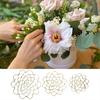 Yousheng 3 Pcs Stainless Steel Flower Grid 4/5/6 Inch Floral Arranging Tool Reusable Wire Flower Frog Grid for Easy Flower Arrangement