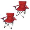2 Pack Camping Chair Picnic Chair Folding Chair Camping Chair Red With Carrying Bag