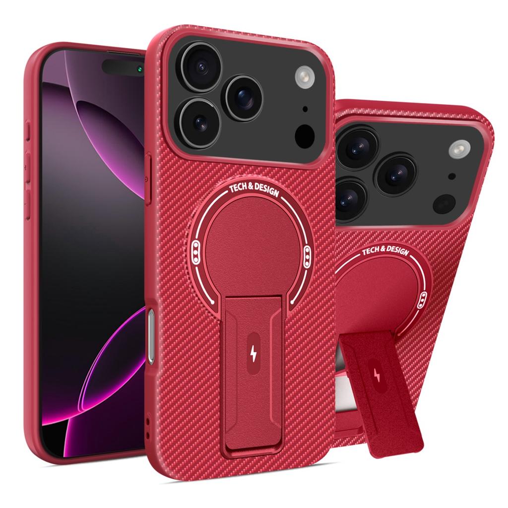 Магнитный складной кронштейн-подставка для корпуса для iPhone 17 Air 16 15 14 13 12 11 17 Pro Max Plus Жесткая крышка с беспроводной зарядкой
