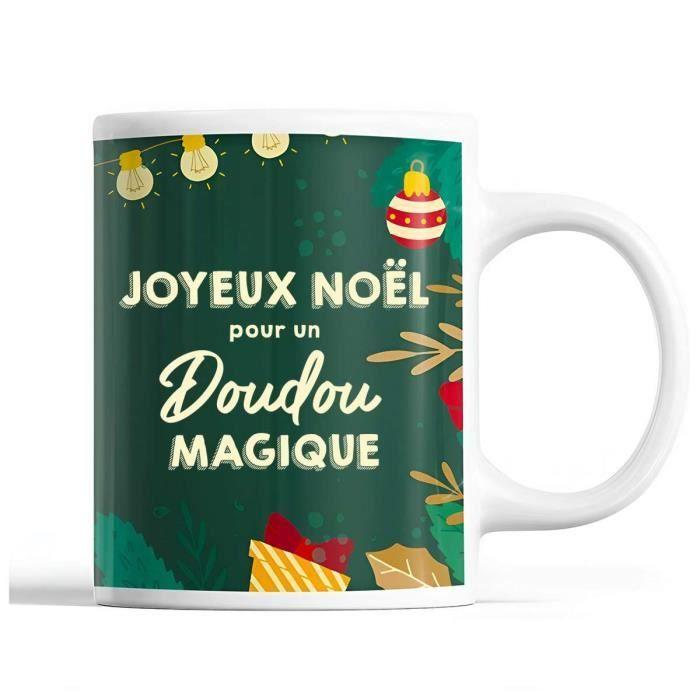 Mug - Doudou - Noël - Vert - 325 ml - Résistant lave-vaisselle et micro-onde