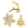 Christmas Napkin Rings Alloy Snowflake Elk Tree Napkin Holders Decorative Napkin Rings for Holiday Dining Table Decoration
