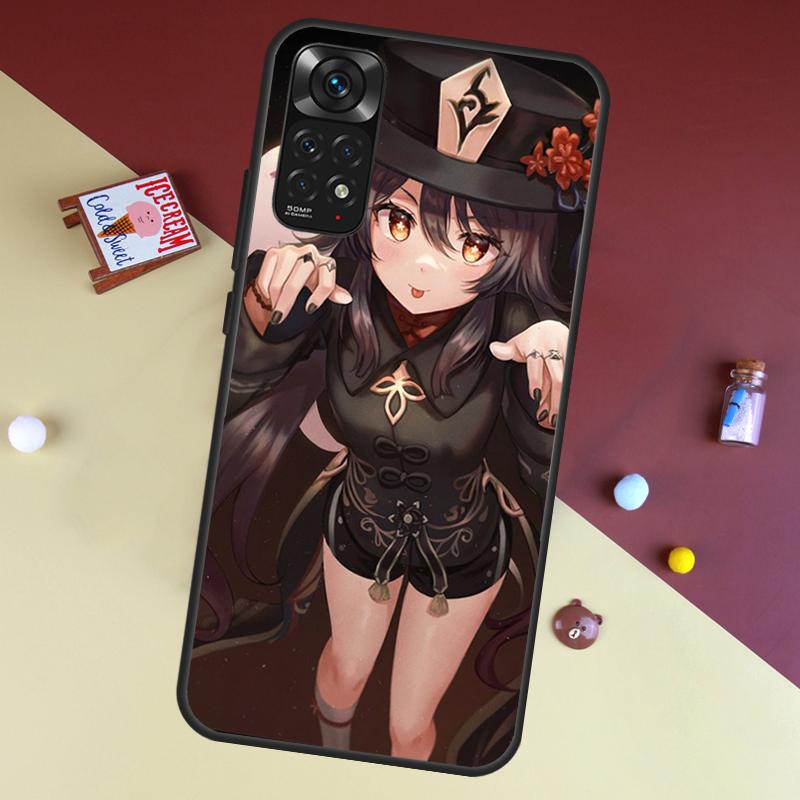 Чехол Hu Tao Genshin Impact для Xiaomi Redmi Note 8 9 12 10 11 Pro 8T 9S 10S 11S Чехол для Redmi 9 10 9A 9C 10C
