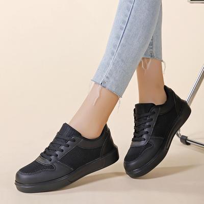 Женская обувь весна и лето новая корейская версия модная дышащая сетка спортивная обувь на доске студенческая универсальная повседневная белая обувь