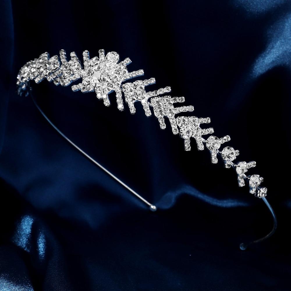 Стразы свадебный венец головной убор королева повязка на голову мода свадьба тиара вечеринка