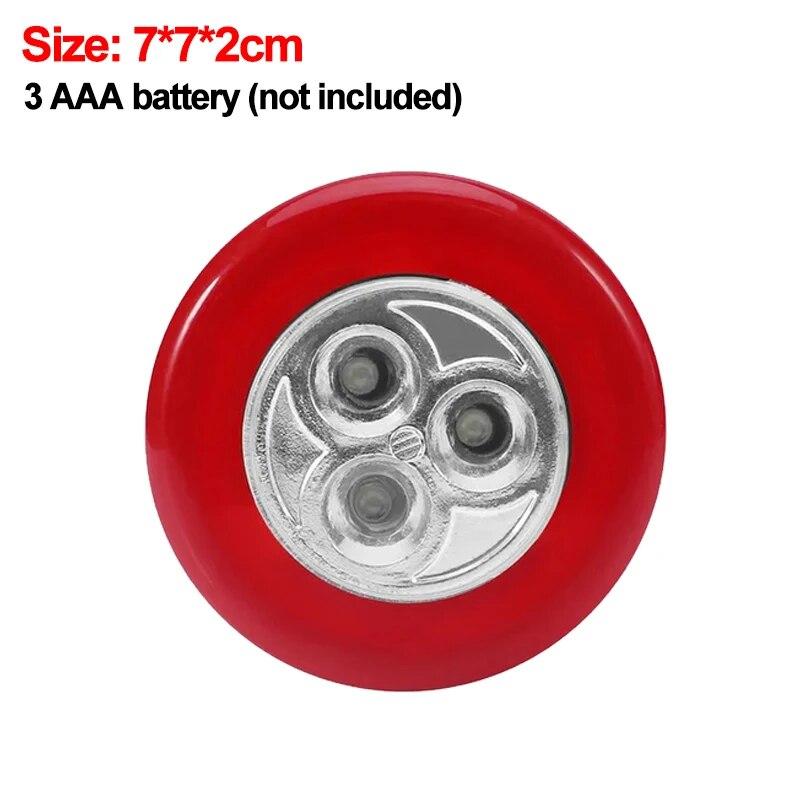 LED Night Light Battery Powered Wireless Wall Lamps for Bedroom Kitchen Bedside Toilet Closet Press Touch Switch Small Lights