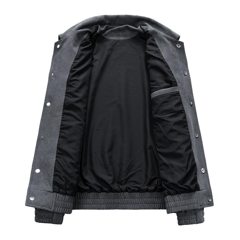 Listing Oversized Aviator Jacket Fashion Casual Suede Flip Lining Slim Quality Men's Spring And Fall Loose Work Coat