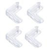 Safety Corner Protectors Transparent Plastic Table Corner Guards For Child 4PC