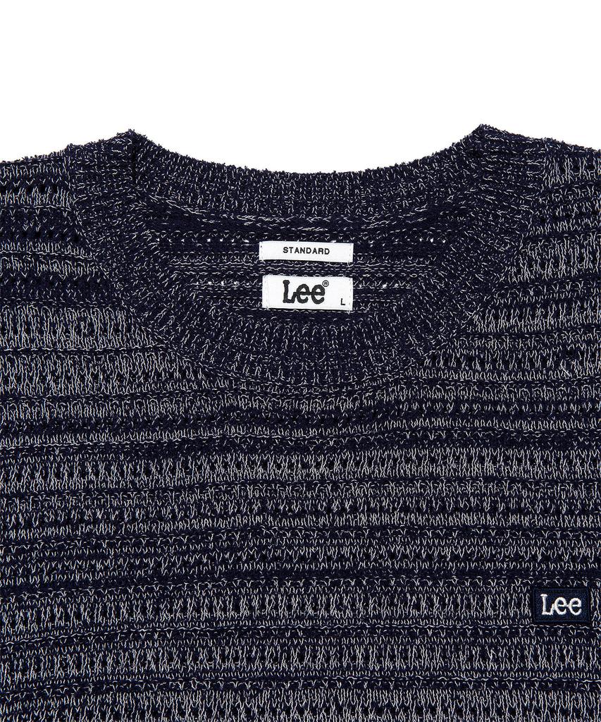 LEE Color Mix Knit Vest Navy