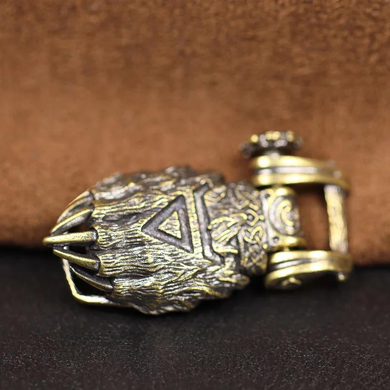 Медвежий коготь латунная пряжка EDC Outdoor DIY плетеный паракорд браслеты для выживания принадлежности аксессуары ретро зонтик веревка шнур бусины