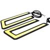 1Pc U-Shaped 12V Led Cob Car Auto Drl Driving Daytime Running Lamp Fog Light