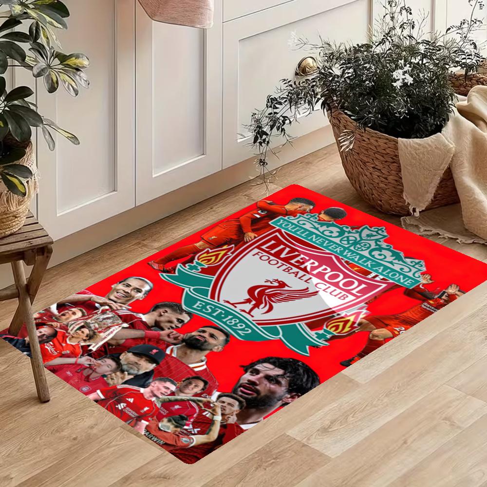 Liverpool Football Club Kitchen Carpet Nonslip Floor Mat Ideal For Indoor And Outdoor Entryway Door Mat Laundry Room Bathroom Foot Mat
