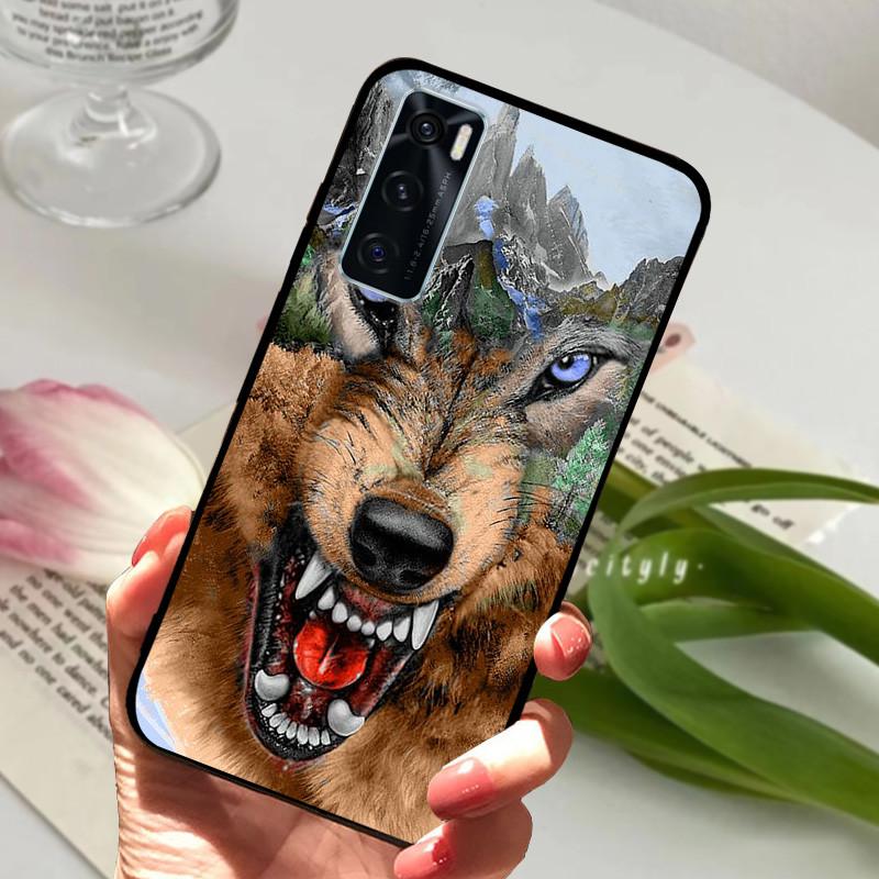 Чехол для Vivo V20 SE Животный Мультяшный Мягкий Силикон Funda для Vivo V20 SE V2022 V2023 Чехол для Телефона VivoV20SE Черный Coque 6.44 дюйма