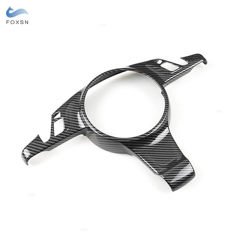 Для Porsche Cayenne 2011 2012 2013-2017 Для Panamera 2010-2014 2015 2016 ABS Карбоновая текстура Рамка панели рулевого колеса