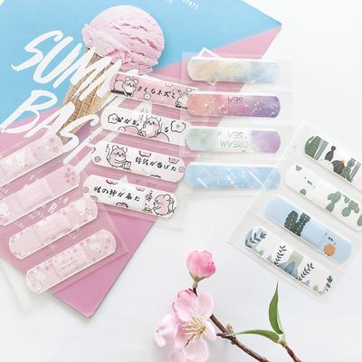 12 шт. водостойкие дышащие милые мультяшные пластыри для гемостаза клейкие бинты аптечка первой помощи для детей