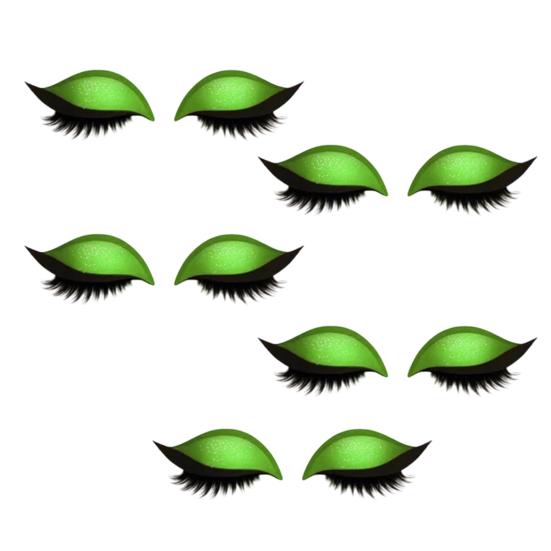 1/2/3/4/5 Lazy Stickers Eye Shadow Eyelash Pairs Reusable Eye Makeup Stickers