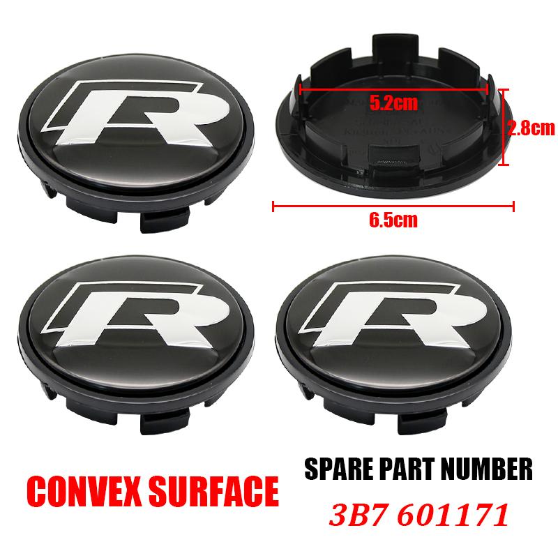 hijk1 4pcs VW Wheel Center Hub Caps 56mm 65mm 70mm Wheel Cover For Touran Golf 4 5 6 7 Polo Passat B5 B6 B7 CC 3D Premium Plus Pro Kit