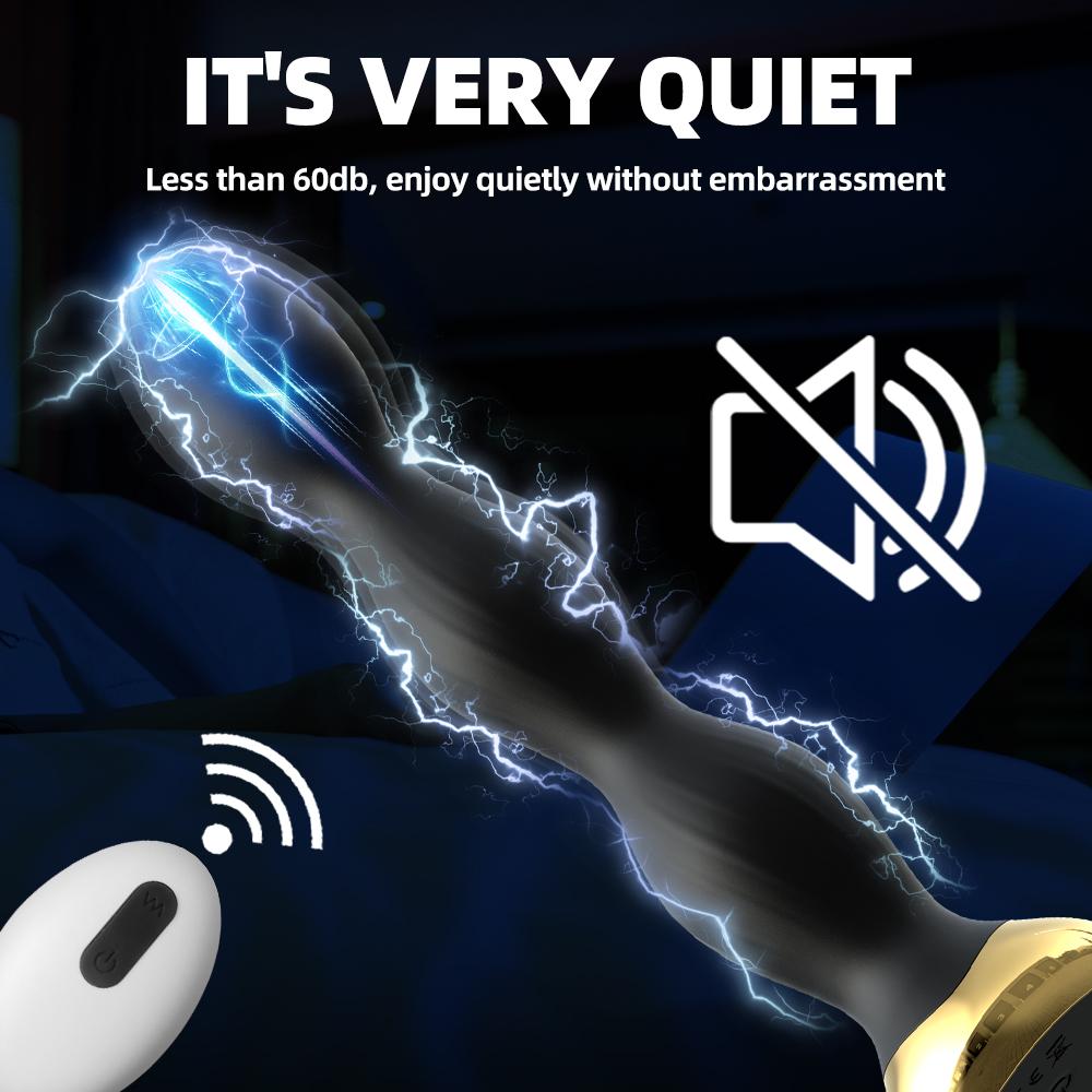 Электрошокер Анальный вибратор Пульт Дистанционного Управления Вибрирующие Бусины Анальные Пробки Для Мужчин Массажер Простаты Женская Мастурбация Секс Игрушки