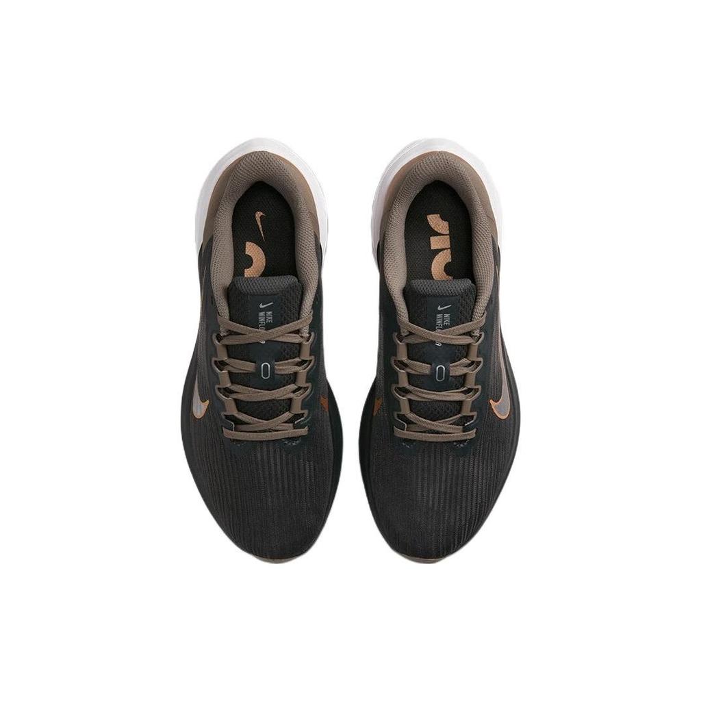 Nike Air Winflo 9 Grey Metallic Copper Женские кроссовки Dark-Smoke-Grey Olive-Grey Metallic-Silver DD8686-005