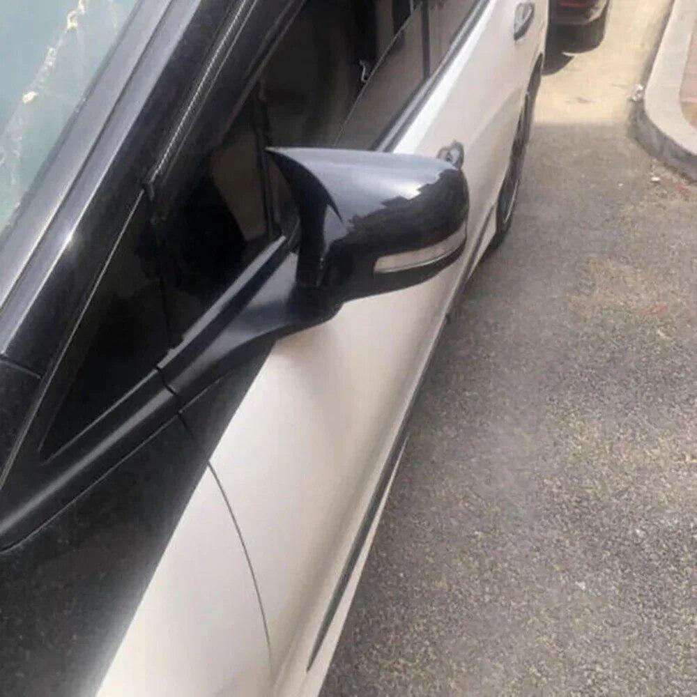 For Honda CIVIC 2012 2013 2014 Car Rearview Side Mirror Cover Wing Cap Exterior Sticker Rear View Case Trim Carbon Fiber Black