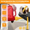 17 Pcs Automotive Funnel Set & Gas Can Spout Replacement, Funnels For Automotive And Kitchen Use,Plastic Long Neck Oil Funnel, Flexible Right Angle