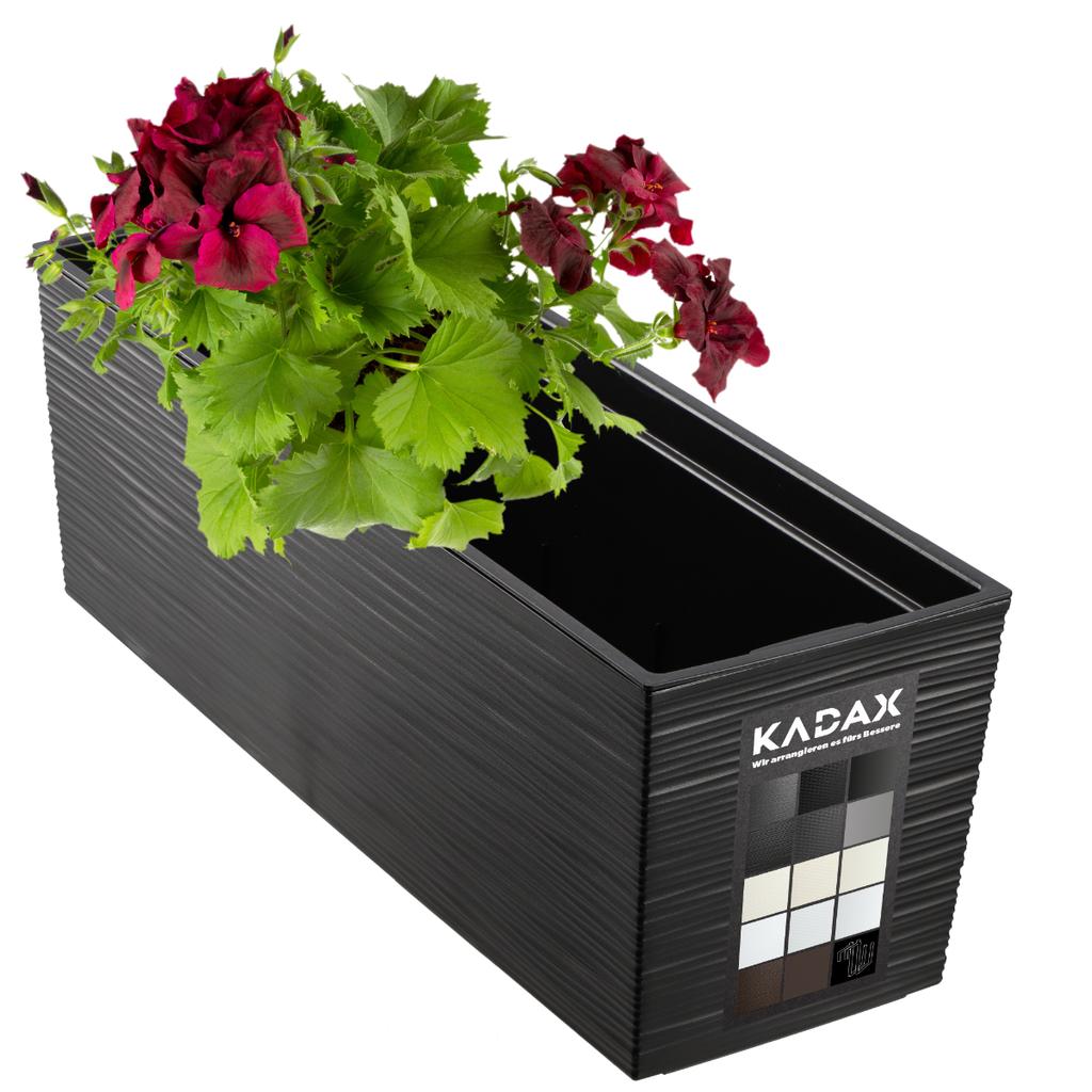 KADAX Doniczka Skrzynka Balkonowa + Wkład 19x56cm 