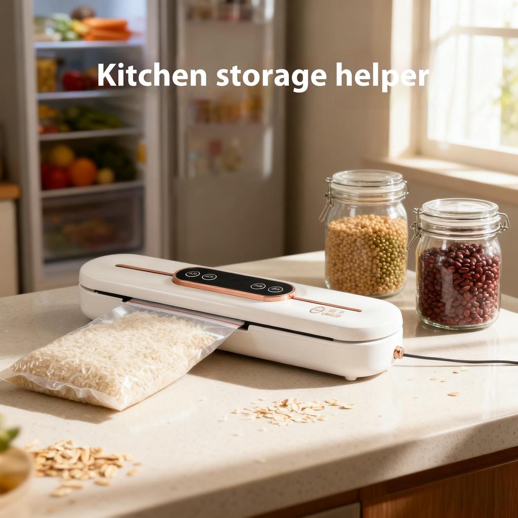 Домашний вакуумный упаковщик для кухни для сохранения продуктов - Режимы "Сухой" и "Влажный", Запайщик пластиковых пакетов